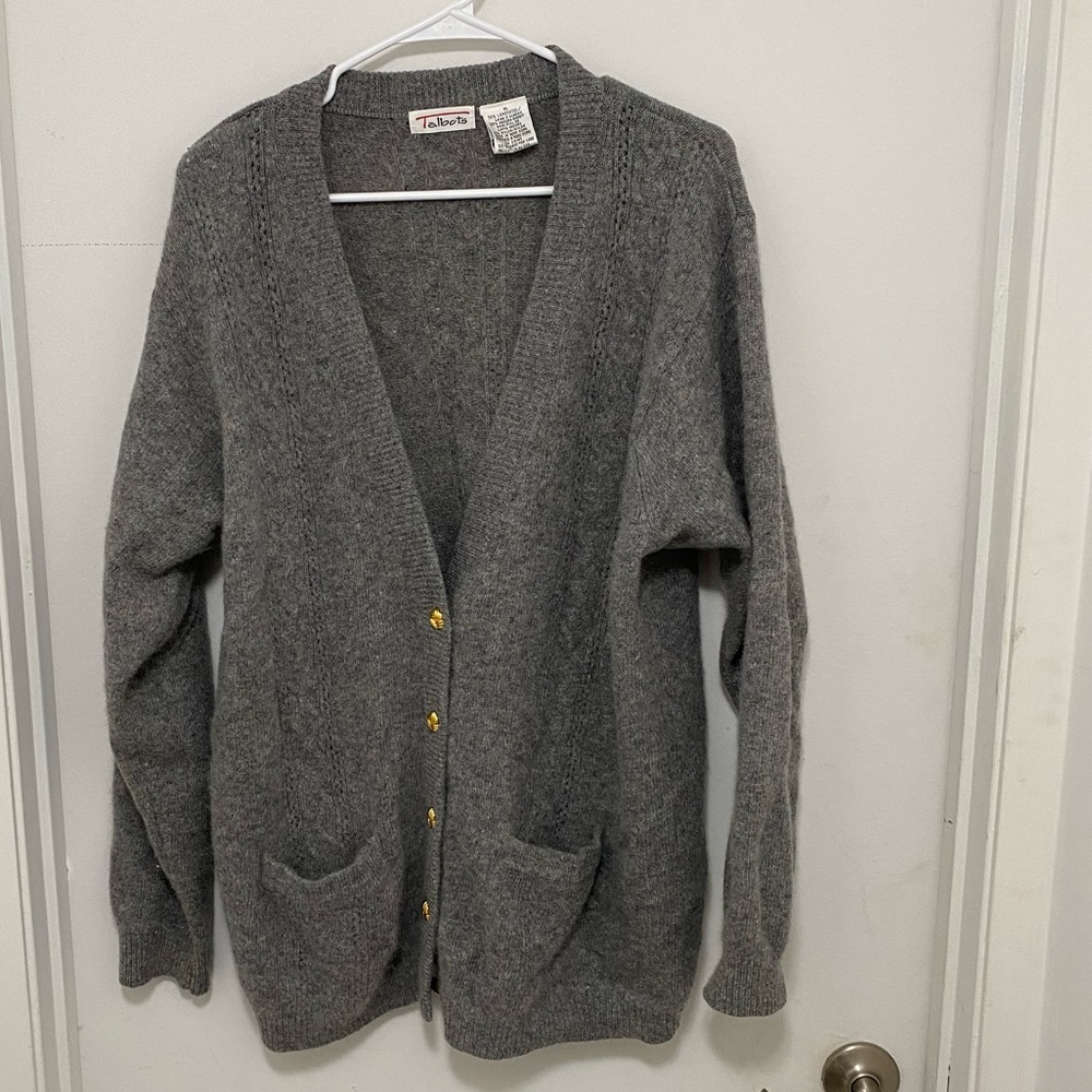Talbots Angora and LambsWool Cardigan